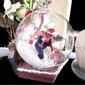 Red and Black Spider-Man Snow Globe ornament